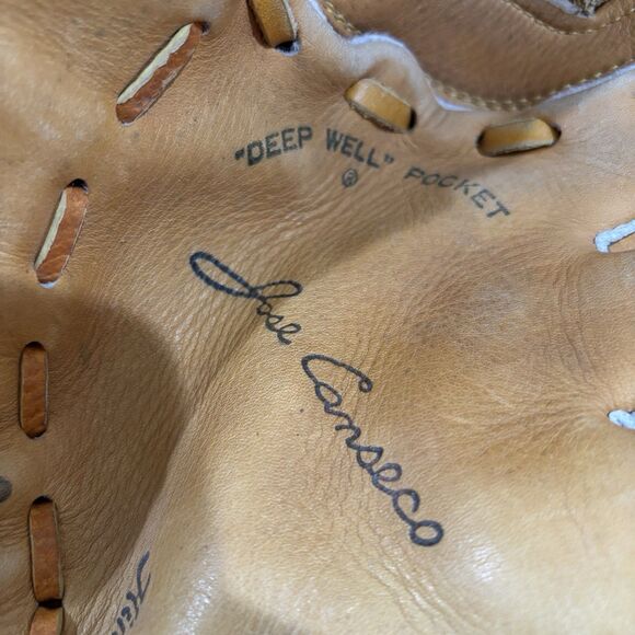 Rawlings Jose Canseco RBG60 Baseball Glove Right Hand Arch Basket Web Leather - Picture 5 of 11